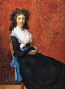 Portrait of Madame Charles-Louis Trudaine by Jacques-Louis David — religion oil painting wall art, Neoclassicism