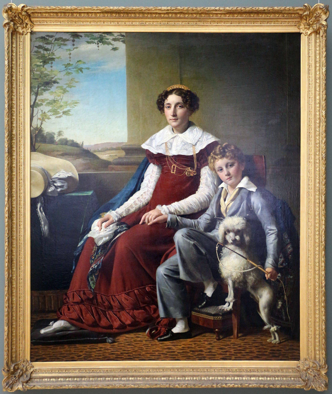 Portrait of madame de Vylder and her son by François-Joseph Navez, hand-painted portrait oil painting reproduction on canvas