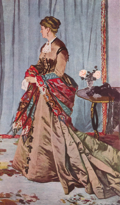 Portrait of Madame Gaudibert in modern living room