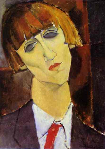 Portrait of Madame Kisling by Amedeo Modigliani — hand-painted portrait oil painting reproduction on canvas