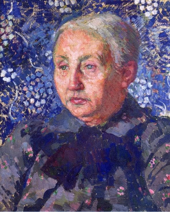 Portrait of Madame Monnon, the Artist s Mother in Law by Theo van Rysselberghe — hand-painted portrait oil painting reproduction on canvas