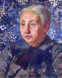 Portrait of Madame Monnon, the Artist s Mother in Law by Theo van Rysselberghe — male oil painting wall art, Post Impressionism