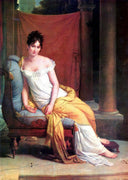 Portrait of Madame Recamier by François Gérard — hand-painted portrait oil painting reproduction on canvas