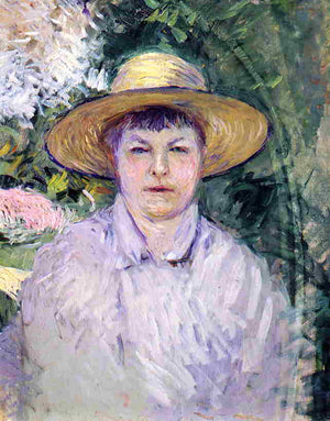 Portrait of Madame Renoir - Gustave Caillebotte