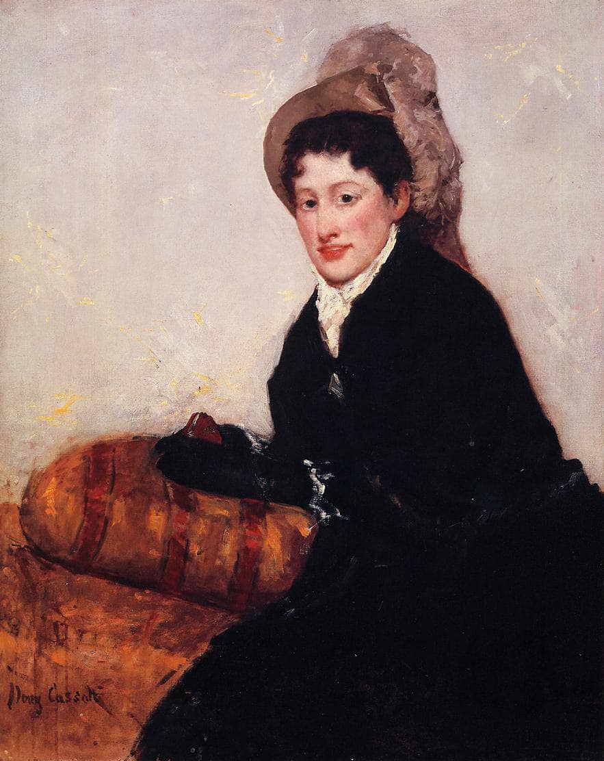 Portrait of Madame X Dressed for the Matinee by Mary Cassatt — hand-painted eco oil painting reproduction on canvas