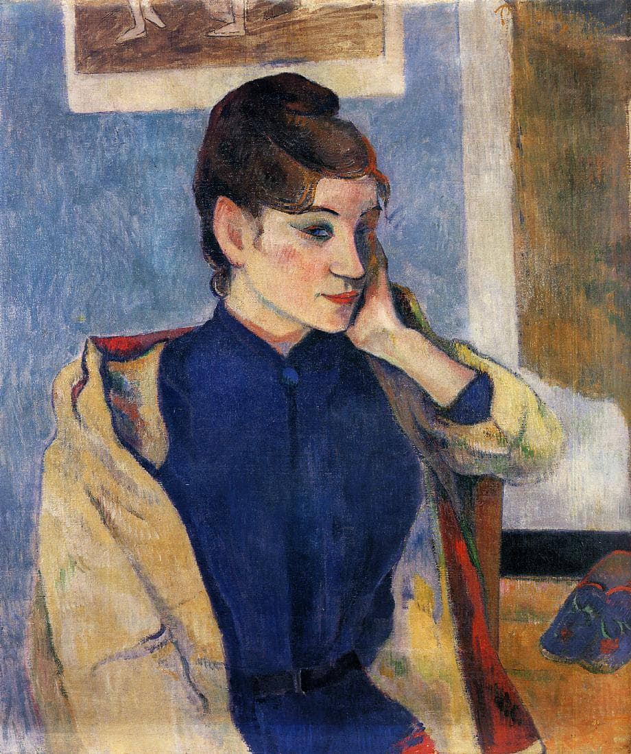 Portrait of Madelaine Bernard by Paul Gauguin — hand-painted portrait oil painting reproduction on canvas