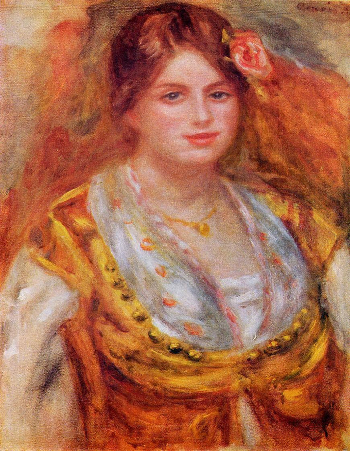 Portrait of Mademoiselle Francois by Pierre-Auguste Renoir — hand-painted portrait oil painting reproduction on canvas