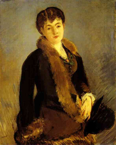 Portrait of Mademoiselle Isabelle Lemonnier in apartment