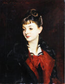 Portrait of Mademoiselle Suzanne Poirson by John Singer Sargent — hand-painted portrait oil painting reproduction on canvas
