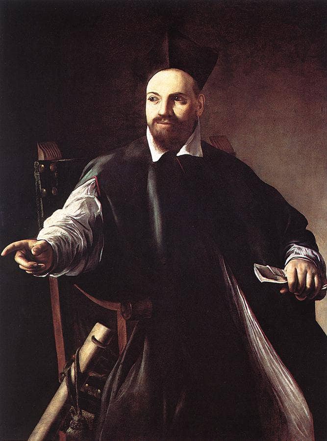 Portrait of Maffeo Barberini by Caravaggio — hand-painted portrait oil painting reproduction on canvas