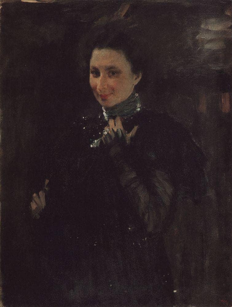 Portrait of Mara Oliv by Valentin Serov — hand-painted portrait oil painting reproduction on canvas