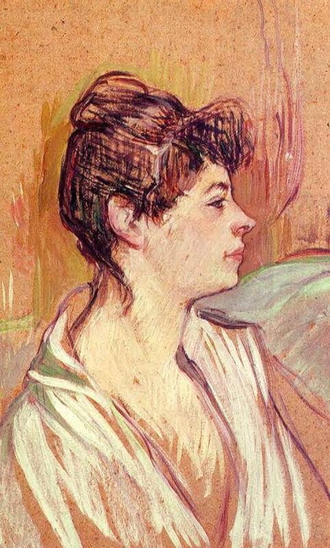 Portrait of Marcelle by Henri de Toulouse-Lautrec — hand-painted portrait oil painting reproduction on canvas
