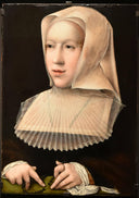Portrait of Margaret of Austria by Bernard Van Orley — female oil painting wall art, Northern Renaissance
