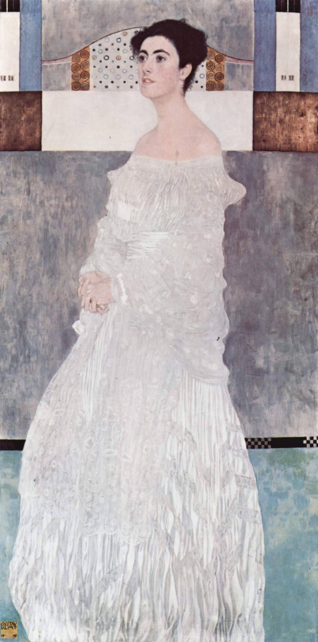 Portrait of Margaret Stonborough-Wittgenstein by Gustav Klimt, hand-painted portrait oil painting reproduction on canvas