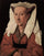Portrait of Margaret van Eyck in modern living room