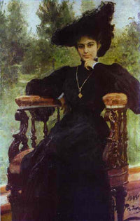 Portrait of Maria Andreeva by Ilya Repin — hand-painted portrait oil painting reproduction on canvas