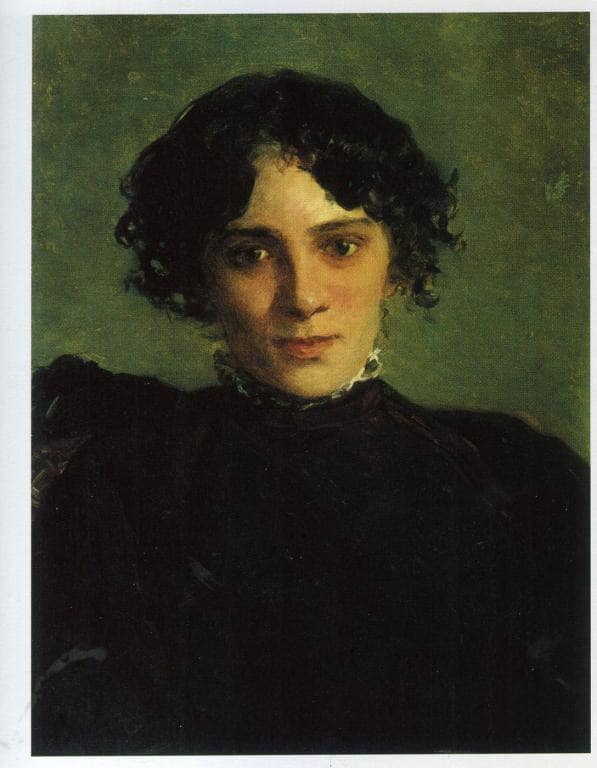Portrait of Maria Gabayeva by Nikolai Ge — hand-painted portrait oil painting reproduction on canvas