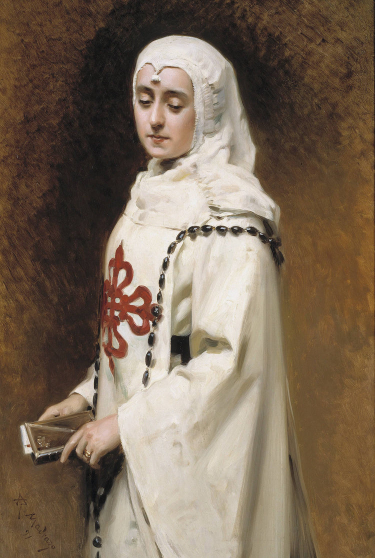 Portrait Of Maria Guerrero as Doña Inés - Raimundo de Madrazo