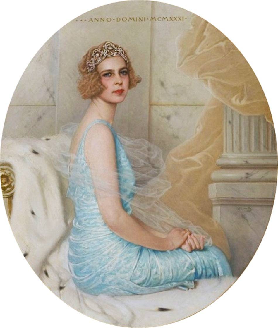 Portrait of Maria José, princess of Piedmont - Vittorio Matteo Corcos