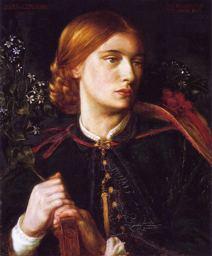 Portrait of Maria Leathart by Dante Gabriel Rossetti — hand-painted portrait oil painting reproduction on canvas