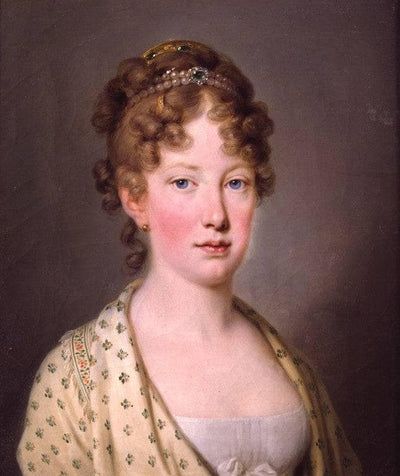 Portrait of Maria Leopoldina - Archduchess of Austria in living room