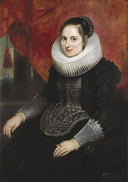 Portrait of Maria Vekemans by Cornelis de Vos — female oil painting wall art, Baroque