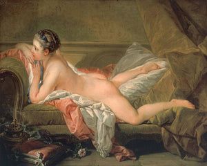 Portrait of Marie-Louis OâMurphy (Nude on a Sofa) - Francois Boucher