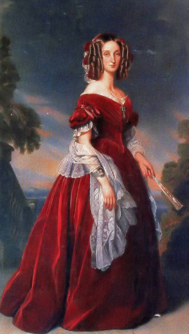 Portrait of Marie Louise, the first Queen of the Belgians - Franz Xaver Winterhalter