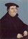 Portrait of Martin Luther in modern living room