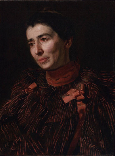 Portrait of Mary Adeline Williams in hallway