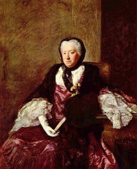 Portrait of Mary Atkins (Mrs. Martin) by Allan Ramsay — hand-painted portrait oil painting reproduction on canvas