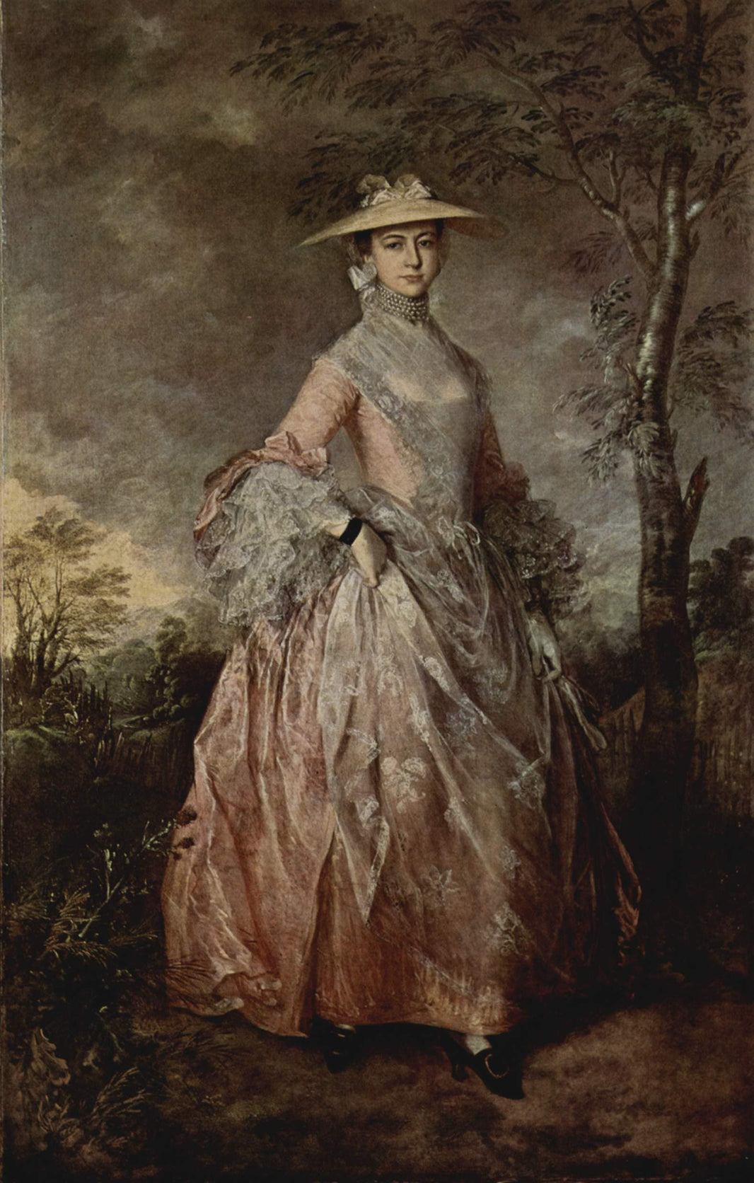 Portrait of Mary Countess Howe by Thomas Gainsborough — hand-painted portrait oil painting reproduction on canvas