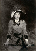 Portrait of Mary Greenham by Umberto Veruda — hand-painted portrait oil painting reproduction on canvas