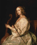 Portrait of Mary Ruthven, wife of the artist by Anthony van Dyck — hand-painted portrait oil painting reproduction on canvas