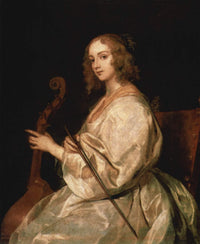 Portrait of Mary Ruthven, wife of the artist by Anthony van Dyck — hand-painted portrait oil painting reproduction on canvas