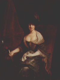 Portrait of Mary Susanne Dinglinger, born Gutermann by Antoine Pesne — hand-painted portrait oil painting reproduction on canvas