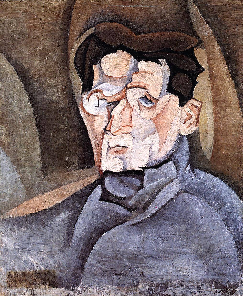 Portrait of Maurice Raynal - Juan Gris