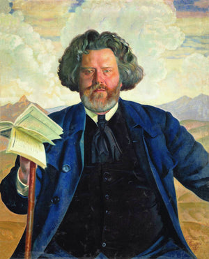 Portrait of Maximilian Voloshin - Boris Kustodiev