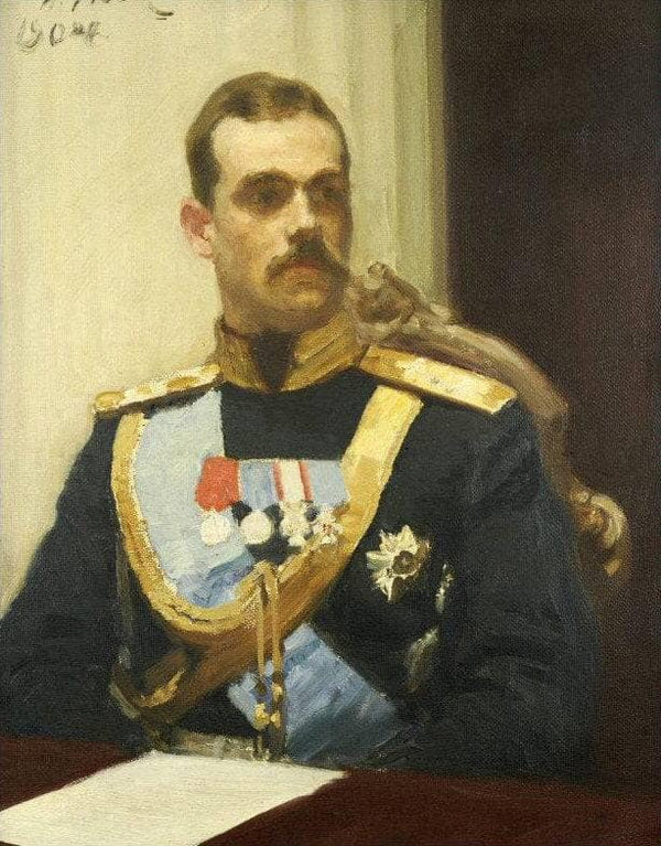 Portrait of member of State Council Grand Prince Mikhail Aleksandrovich Romanov. Study.