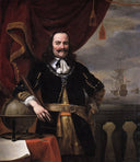 Portrait of Michiel De Ruyter by Ferdinand Bol — male oil painting wall art, Baroque