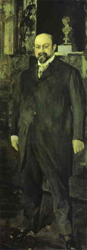 Portrait of Mikhail Morozov by Valentin Serov, male oil painting wall art, Realism