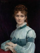 Portrait of Miss Fanny Clapp by Alexandre Cabanel — hand-painted portrait oil painting reproduction on canvas