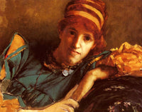 Portrait Of Miss Laura Theresa Epps by Sir Lawrence Alma-Tadema — hand-painted portrait oil painting reproduction on canvas