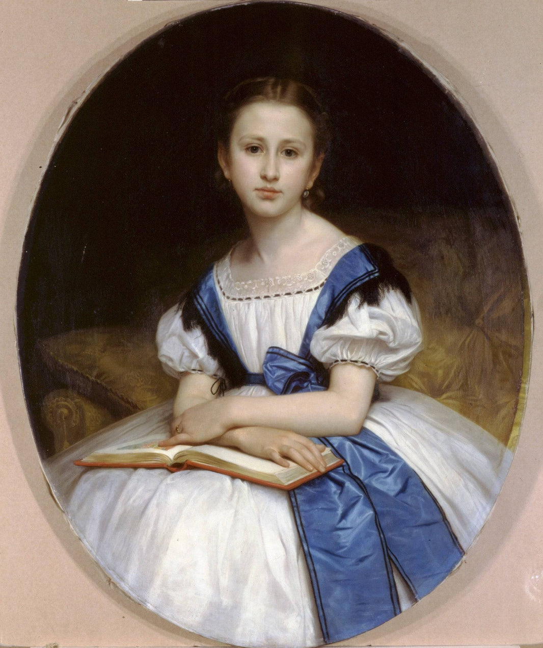 Portrait of Mlle Brissac by William-Adolphe Bouguereau — hand-painted portrait oil painting reproduction on canvas