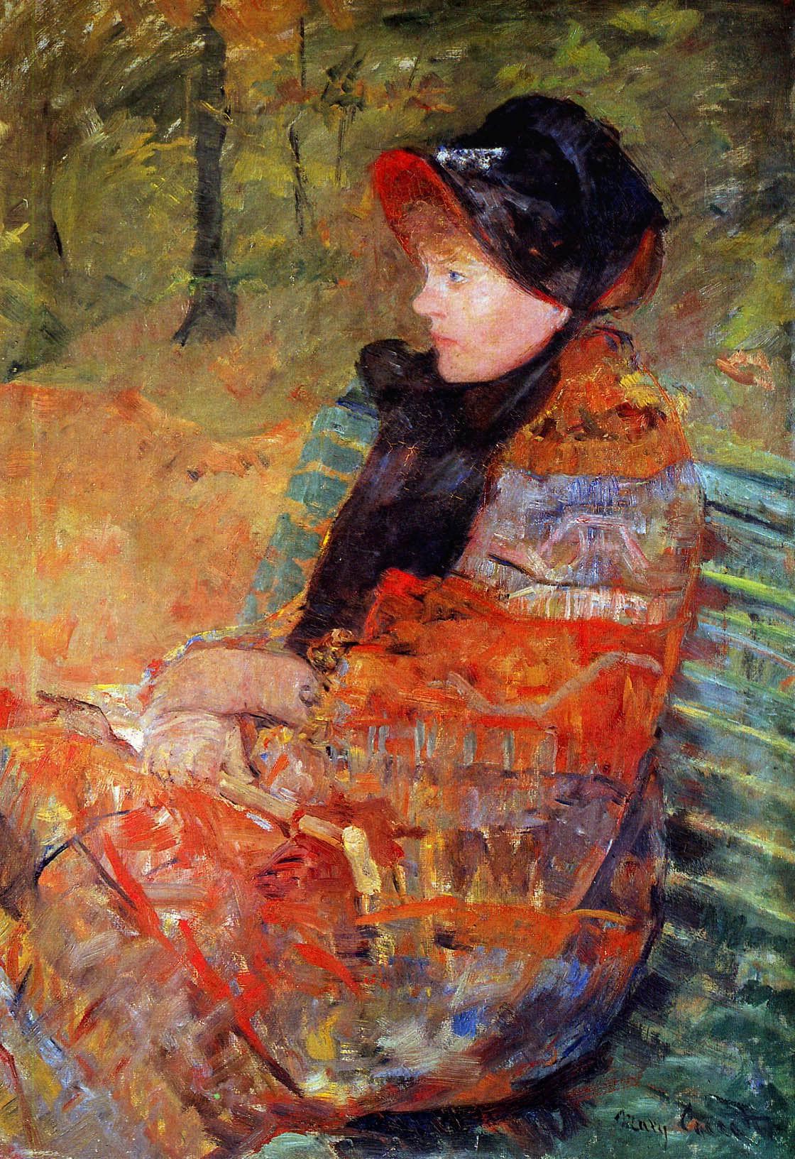Portrait of Mlle C. Lydia Cassatt, The Artist's Sister