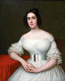 Portrait of Mme Augustine Massicot Tanneret by Jacques Amans — hand-painted portrait oil painting reproduction on canvas