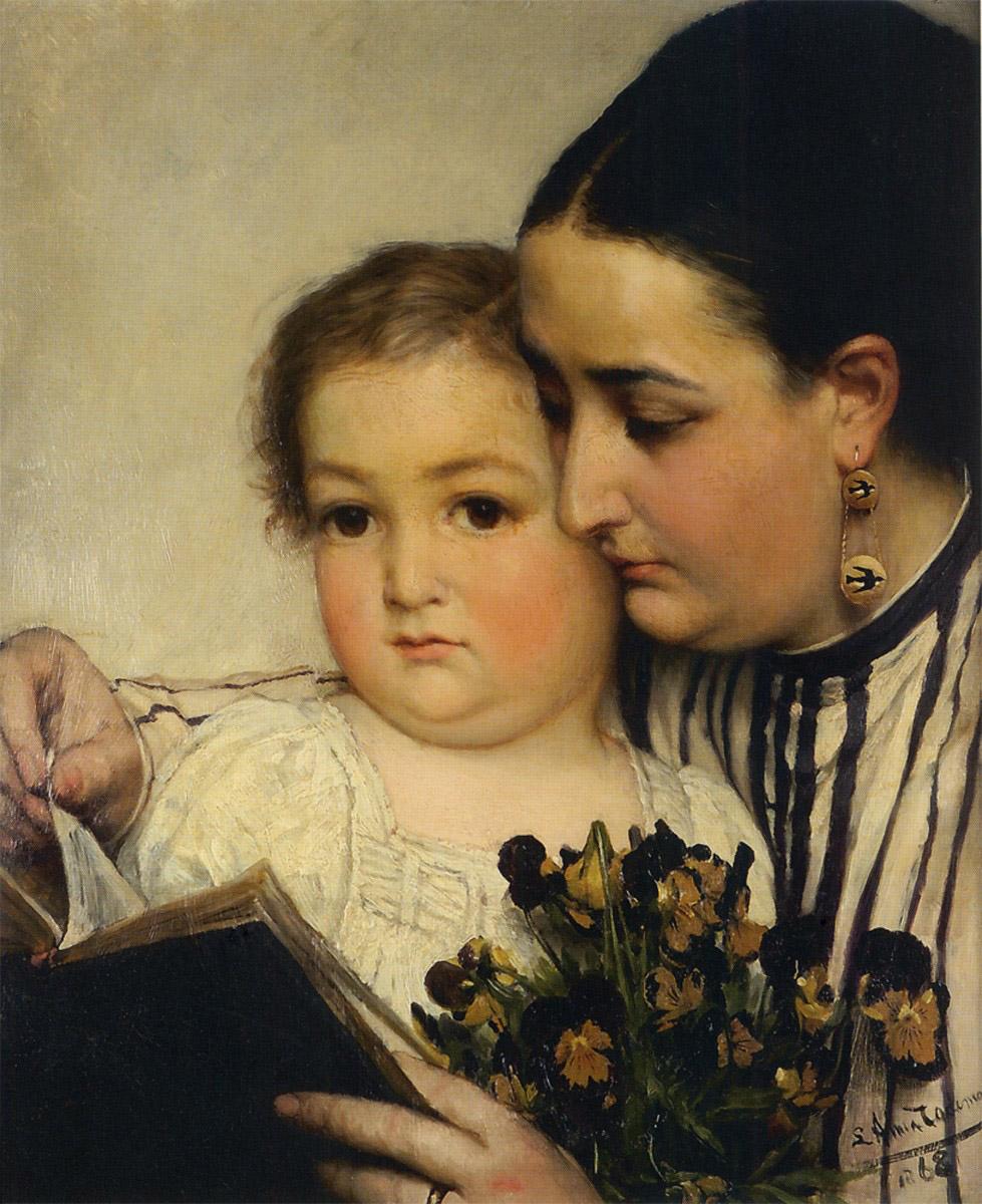 Portrait of Mme Bonnefoy and M. Puttemans by Sir Lawrence Alma-Tadema — hand-painted portrait oil painting reproduction on canvas