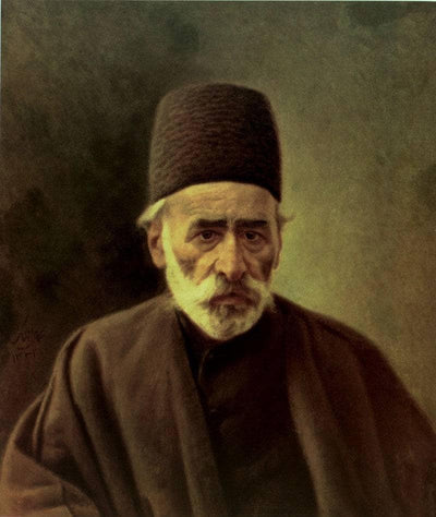 Portrait of Mohammad Hossein Foroughi in bedroom