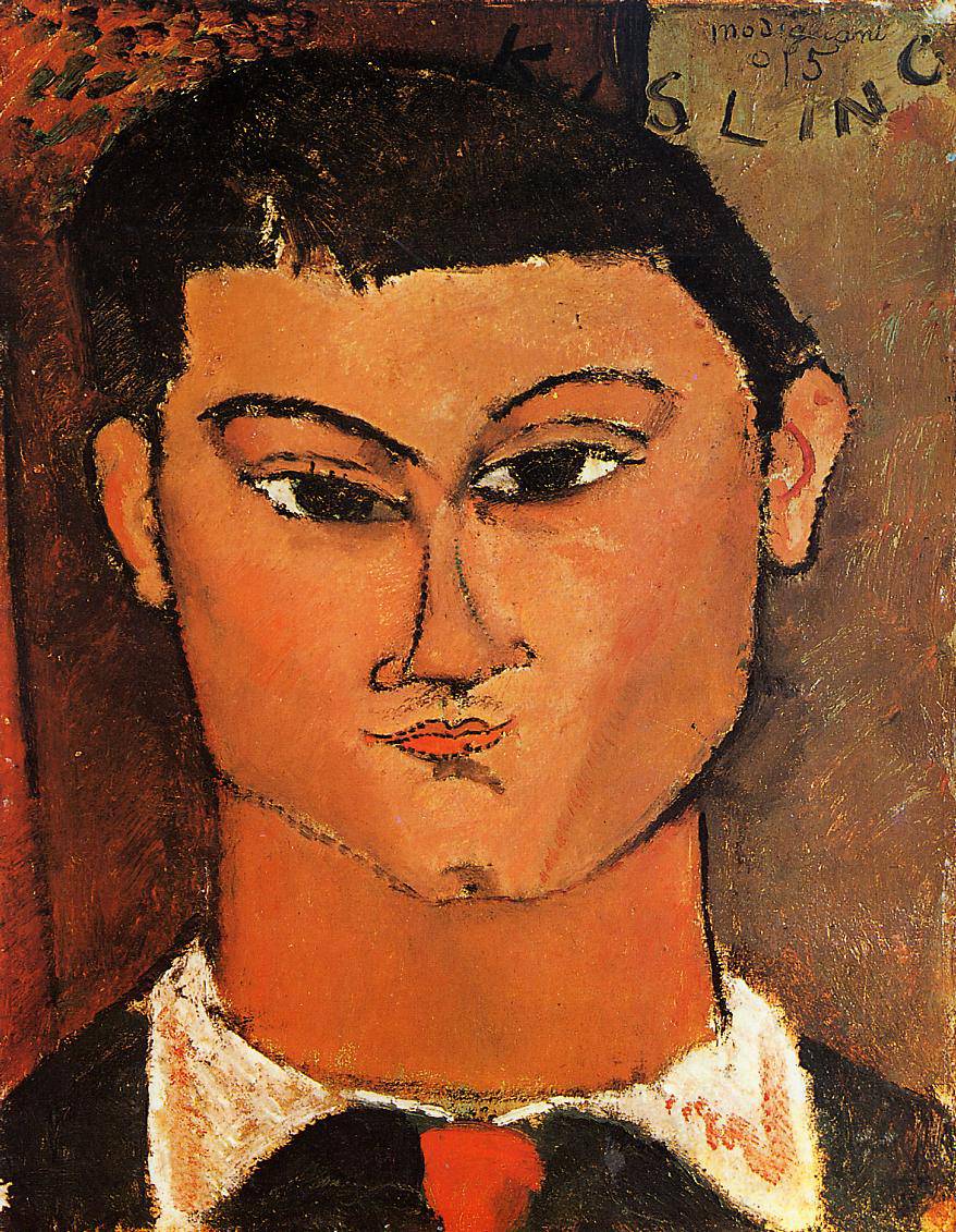 Portrait of Moise Kisling - Amedeo Modigliani