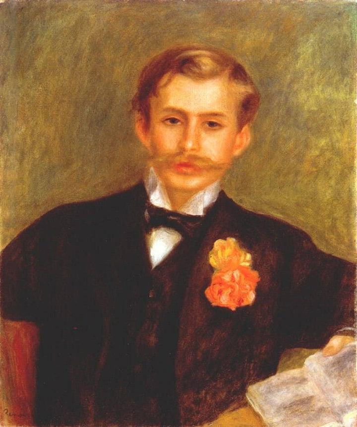 Portrait of Monsieur Germain by Pierre-Auguste Renoir — hand-painted portrait oil painting reproduction on canvas